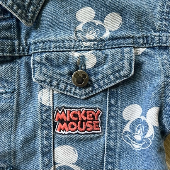 Disney Mickey Mouse Toddler Denim Jean Jacket - Blue 2T - Picture 3 of 6